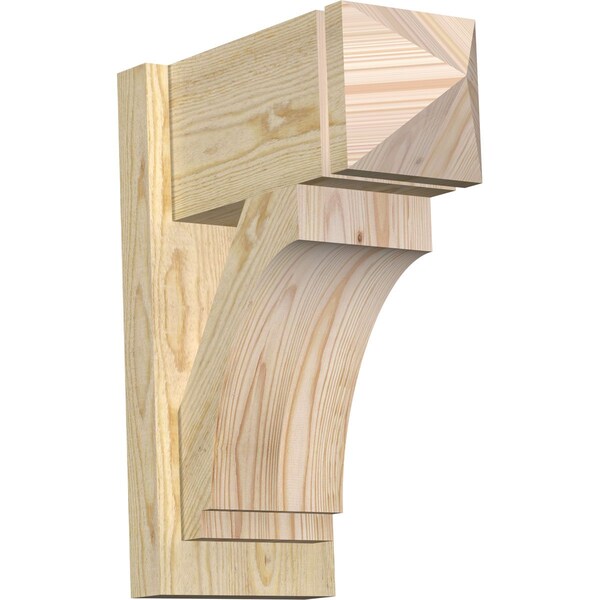Ekena Millwork Imperial Arts & Crafts Rough Sawn Outlooker, Douglas Fir, 8"W x 16"D x 20"H OUT08X16X20IMP03RDF - main